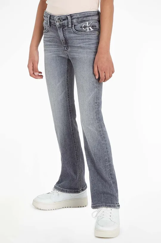 siva Otroške kavbojke Calvin Klein Jeans Dekliški