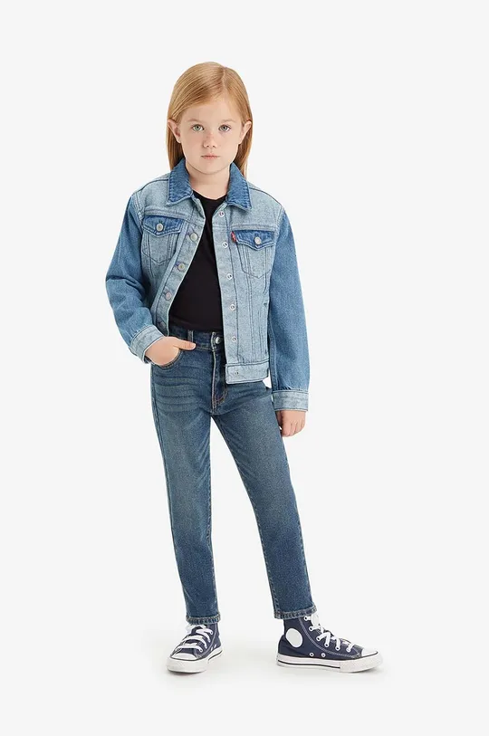 блакитний Дитячі джинси Levi's Mini Mom Jeans Для дівчаток