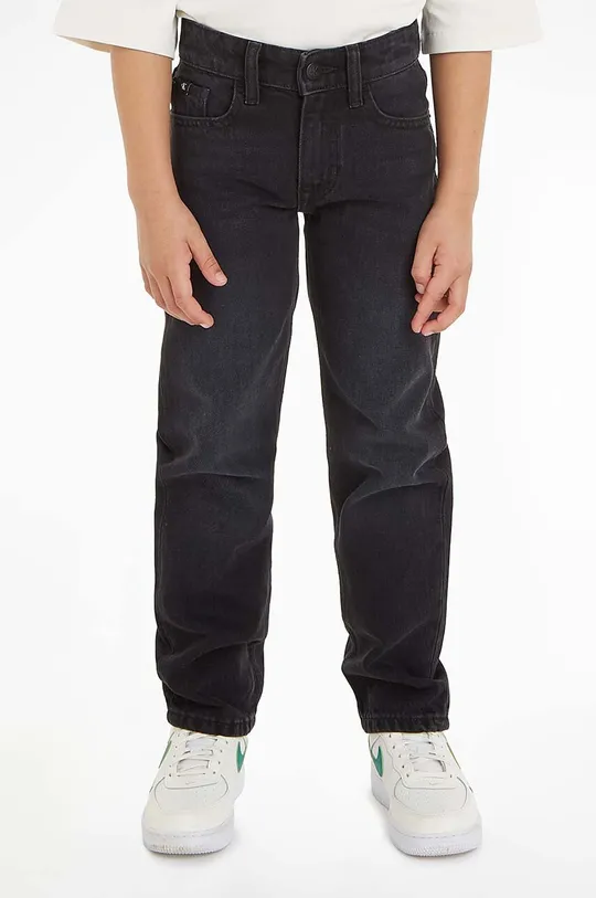 czarny Calvin Klein Jeans jeansy dziecięce Dziecięcy
