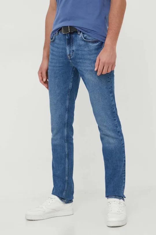 niebieski Tommy Hilfiger jeansy Denton Męski
