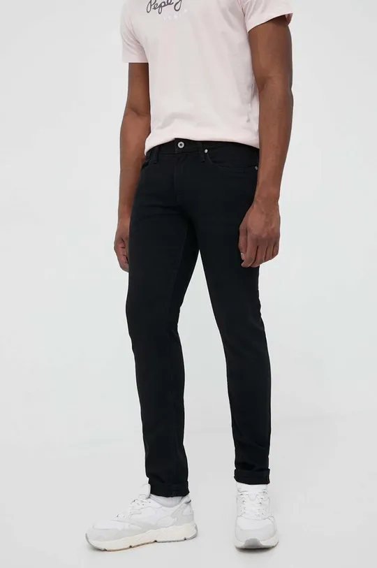 czarny Pepe Jeans jeansy Hatch Męski