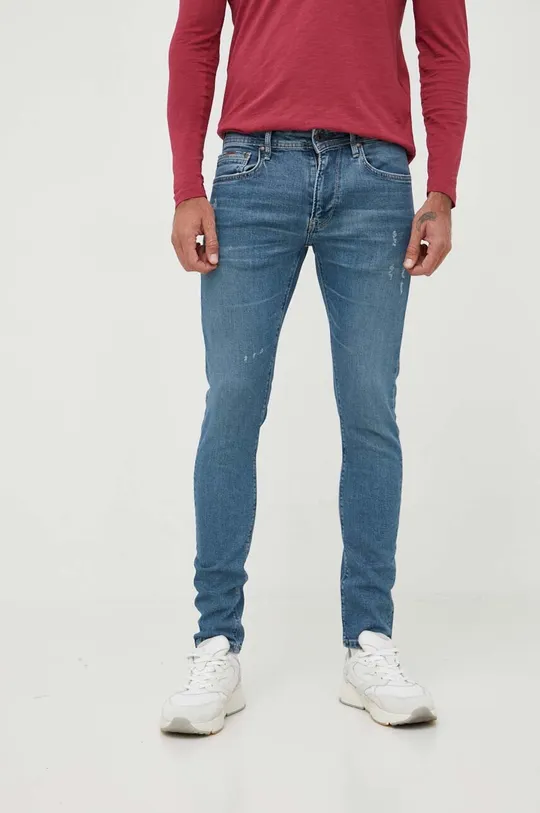 niebieski Pepe Jeans jeansy Stanley Męski