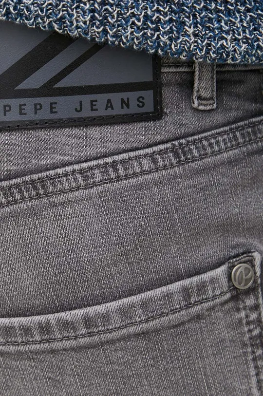 szary Pepe Jeans jeansy Easton
