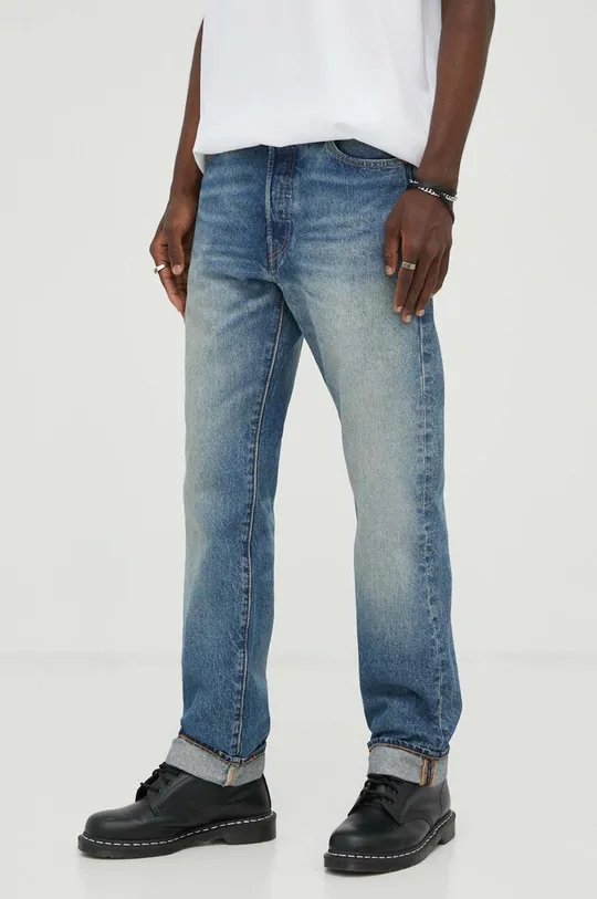 niebieski Levi's jeansy 501 54