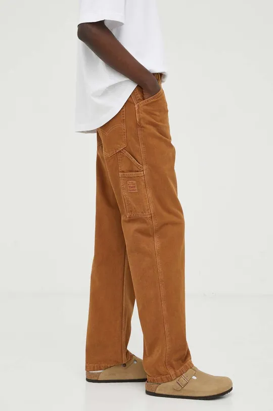 Levi's jeansy 568 STAY LOOSE brązowy