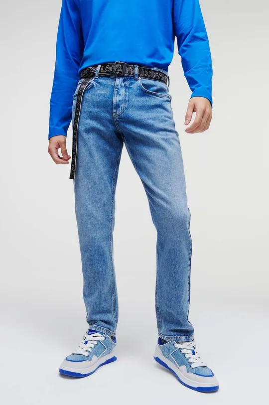 modra Kavbojke Karl Lagerfeld Jeans Moški