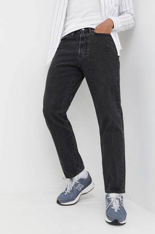 czarny Abercrombie & Fitch jeansy 90S Męski