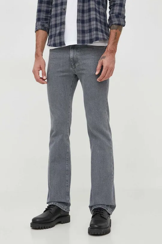 szary Sisley jeansy Męski