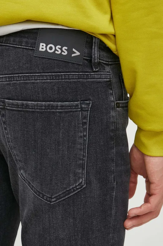 μαύρο Τζιν παντελόνι BOSS Maine