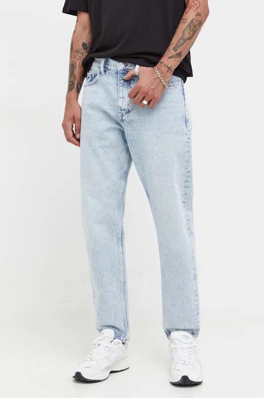 niebieski Tommy Jeans jeansy Isaac Męski