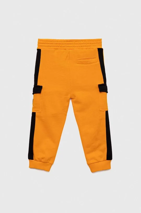 Guess pantaloni tuta in cotone bambino/a arancione
