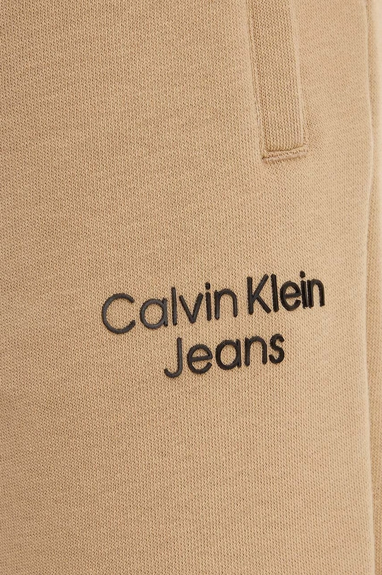 bež Dječji donji dio trenirke Calvin Klein Jeans