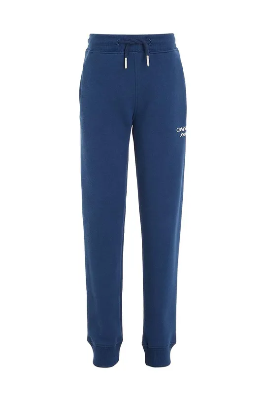 Дитячі спортивні штани Calvin Klein Jeans темно-синій