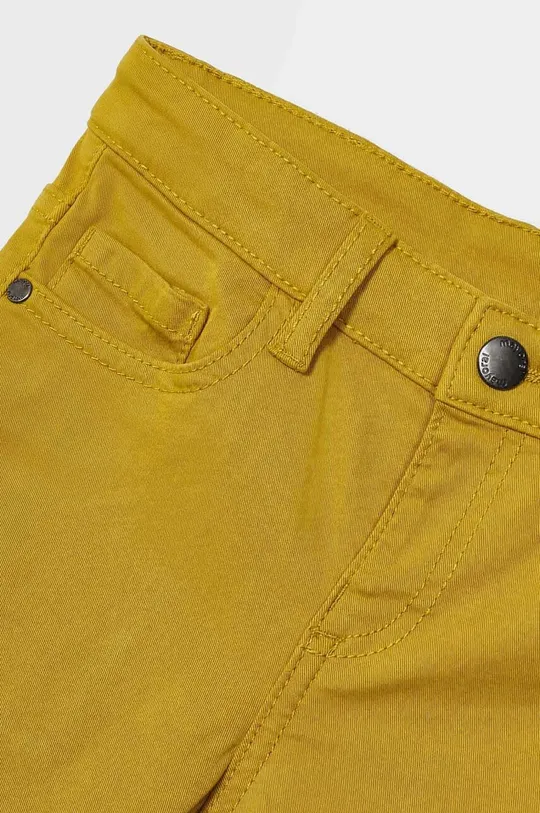 żółty Mayoral spodnie dziecięce slim fit
