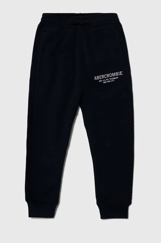 granatowy Abercrombie & Fitch spodnie dresowe dziecięce Chłopięcy