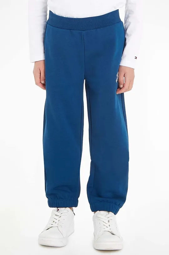 блакитний Дитячі спортивні штани Tommy Hilfiger Для хлопчиків