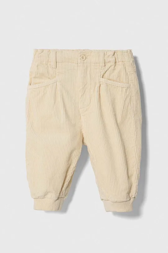 бежевый Детские вельветовые брюки United Colors of Benetton Для мальчиков