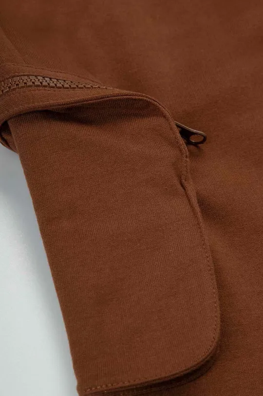 brązowy Coccodrillo spodnie dresowe bawełniane dziecięce