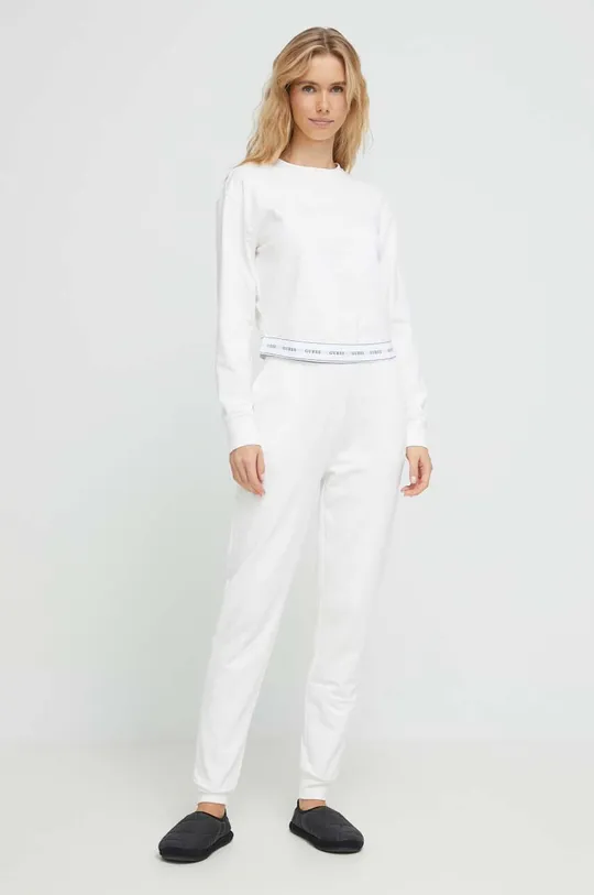 Homewear hlače Guess bijela