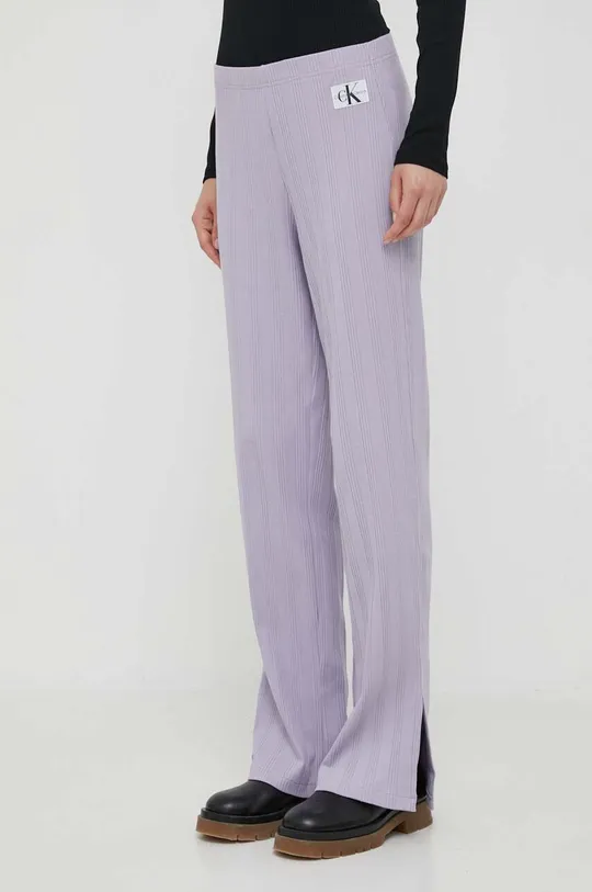 fioletowy Calvin Klein Jeans spodnie dresowe