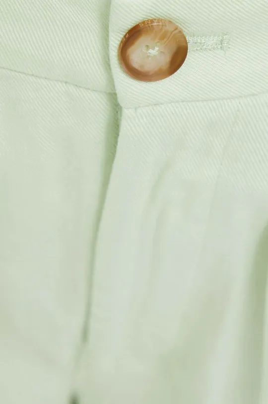 zelena Hlače z mešanico lana Pepe Jeans Monna