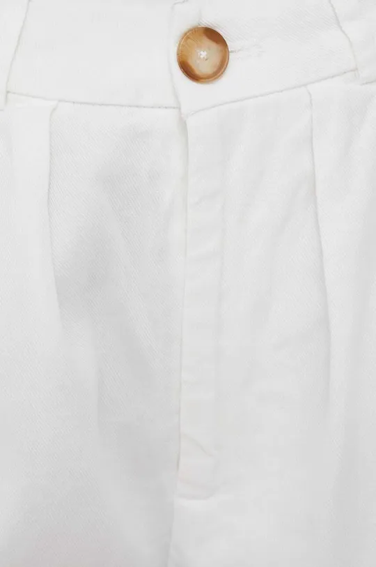 λευκό Pepe Jeans λινό παντελόνι