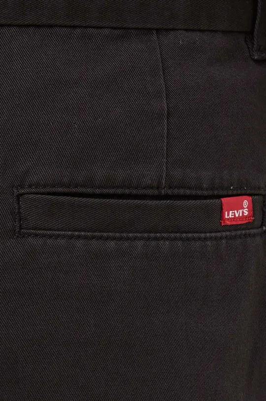 μαύρο Βαμβακερό παντελόνι Levi's