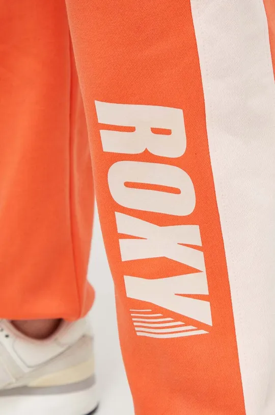 πορτοκαλί Βαμβακερό παντελόνι Roxy