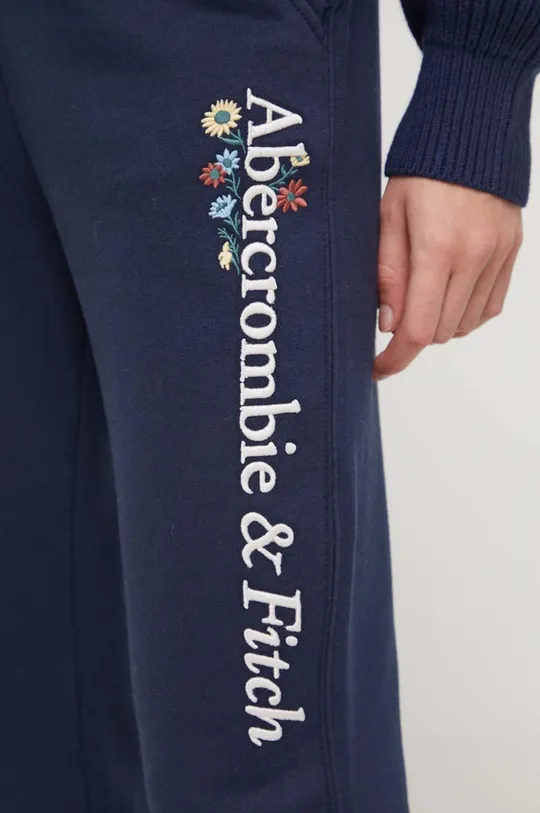 granatowy Abercrombie & Fitch spodnie dresowe