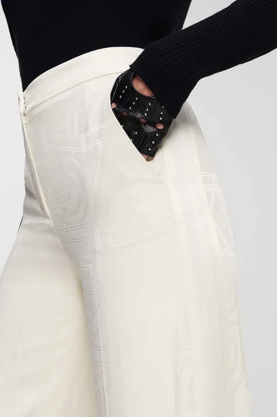 Karl Lagerfeld spodnie beżowy