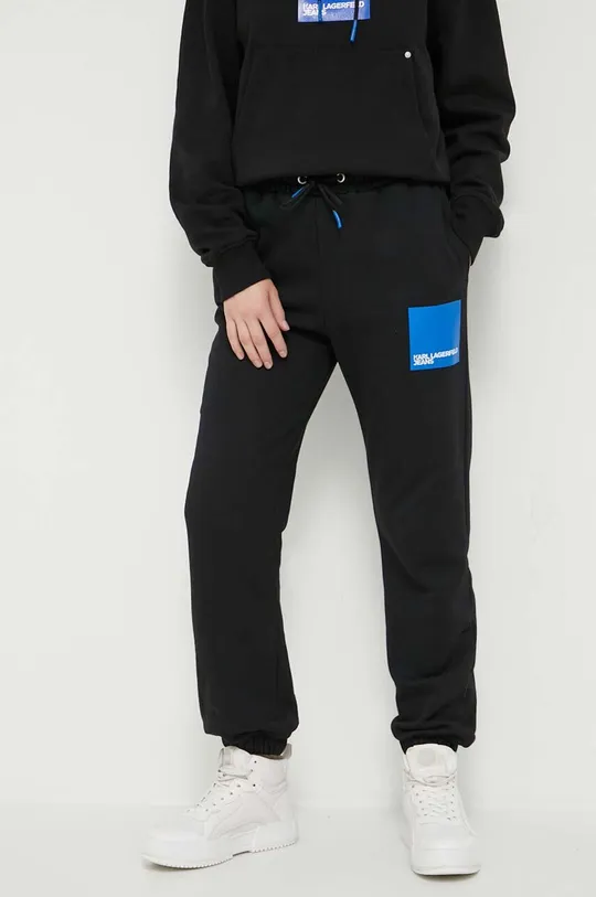 чорний Спортивні штани Karl Lagerfeld Jeans Жіночий