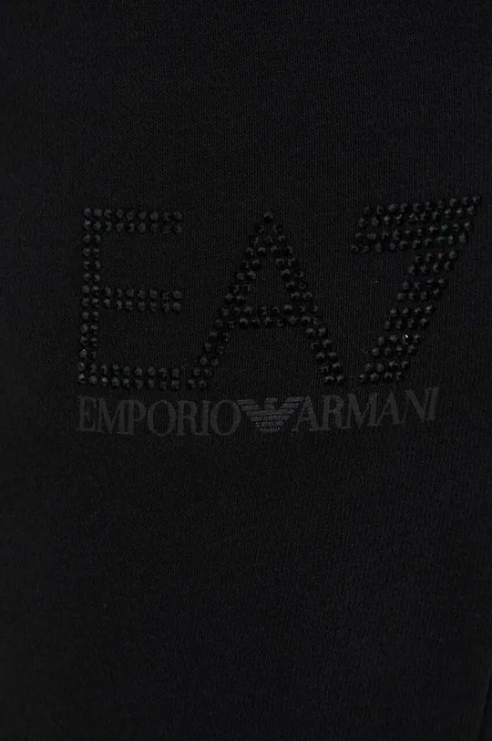 fekete EA7 Emporio Armani melegítőnadrág