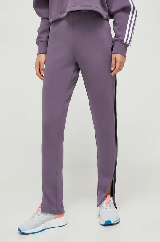fioletowy adidas spodnie dresowe Damski