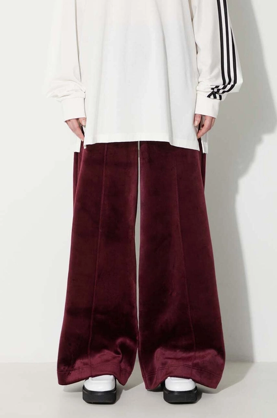 bordowy adidas Originals spodnie dresowe Velvet Pant Maroon Damski