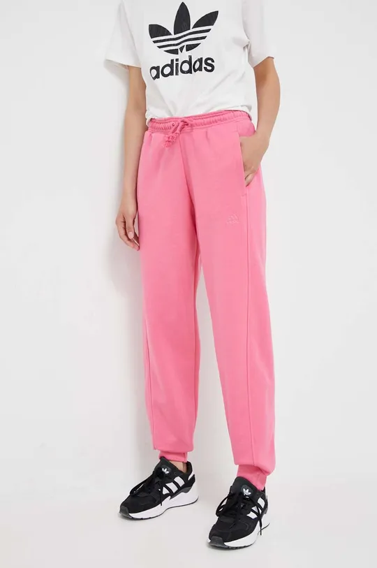 różowy adidas spodnie dresowe Damski