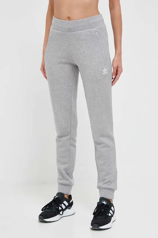 сірий Бавовняні спортивні штани adidas Originals Жіночий
