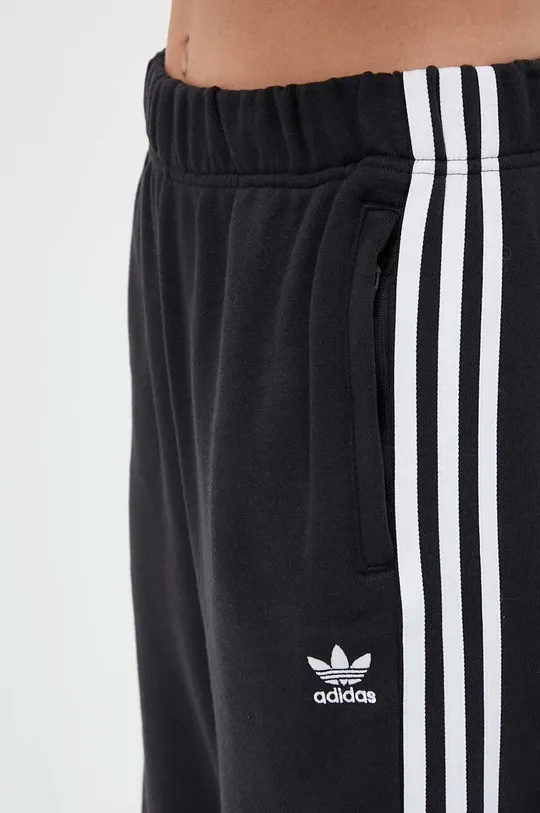 czarny adidas Originals spodnie dresowe bawełniane Open Hem Pant