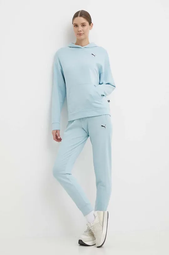 Puma pantaloni da jogging in cotone  BETTER ESSENTIALS blu