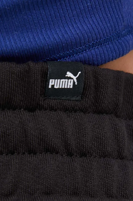чёрный Хлопковые спортивные штаны Puma
