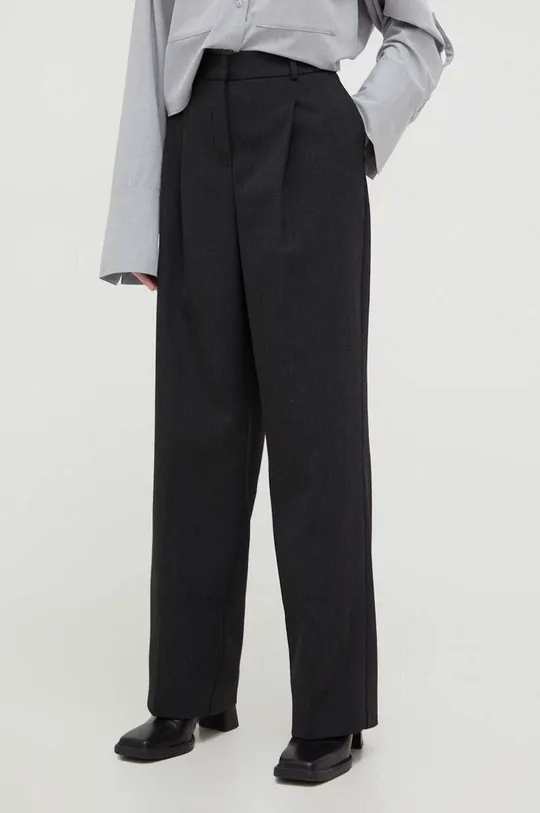 grigio Herskind pantaloni in misto lana Theis Donna