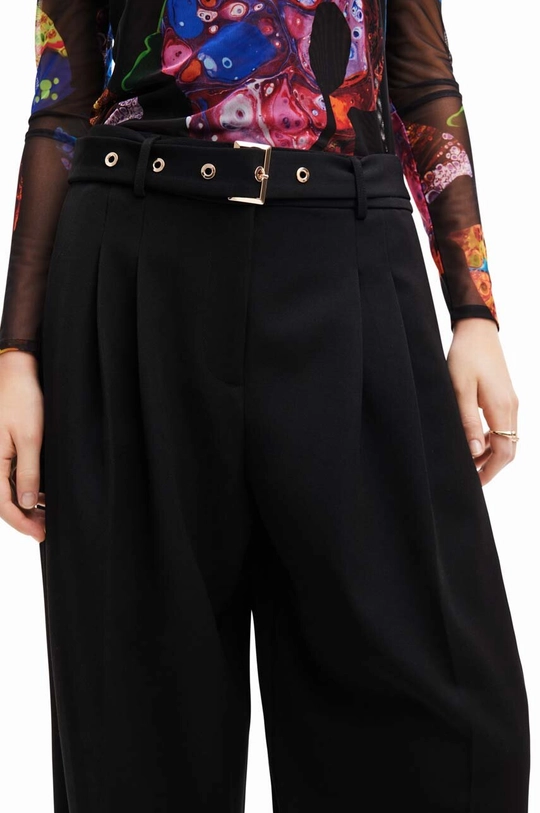 Брюки Desigual 23WWPW24 WOMAN WOVEN LONG TROUSERS 64% Полиэстер, 33% Вискоза, 3% Эластан