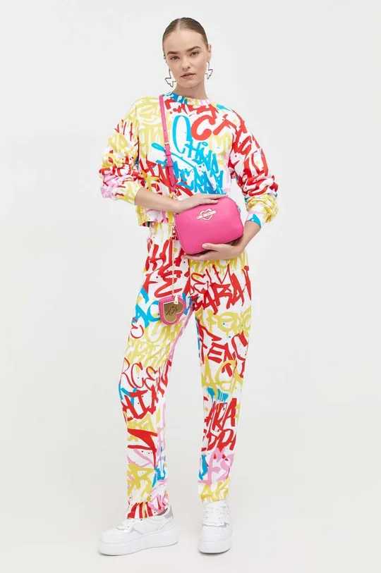 Chiara Ferragni spodnie dresowe bawełniane multicolor