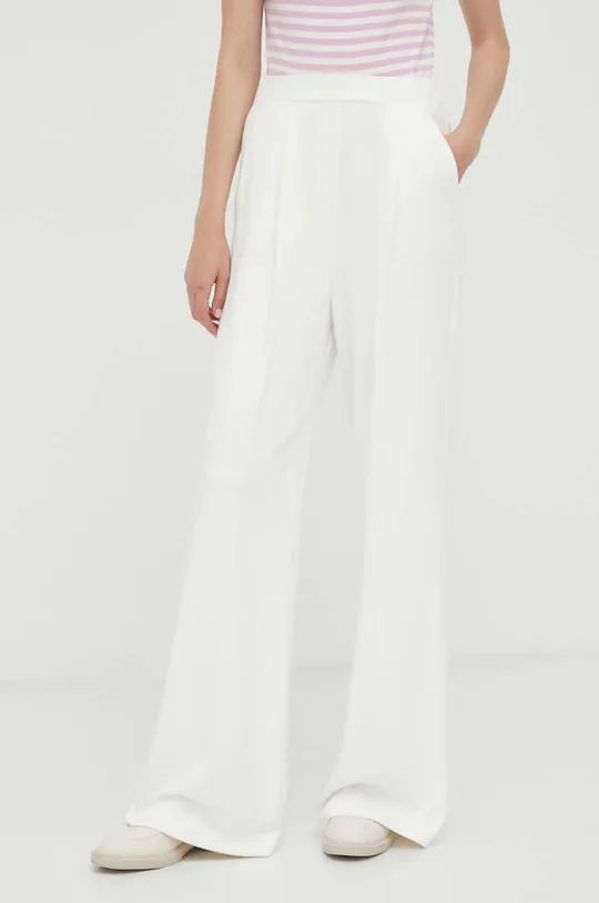 λευκό Παντελόνι φόρμας Max Mara Leisure Γυναικεία