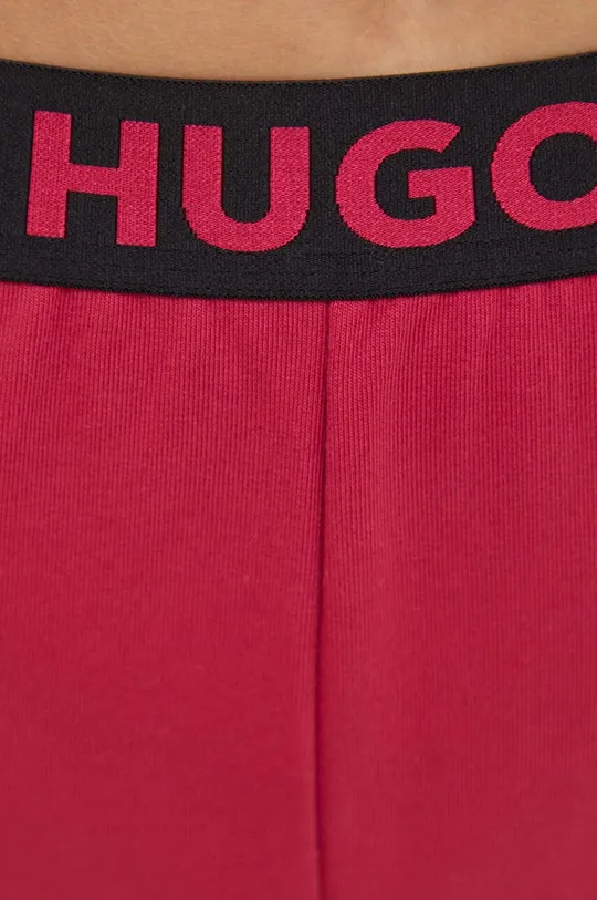 różowy HUGO spodnie lounge