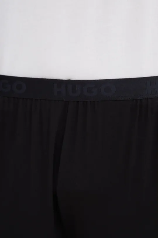 czarny HUGO spodnie lounge