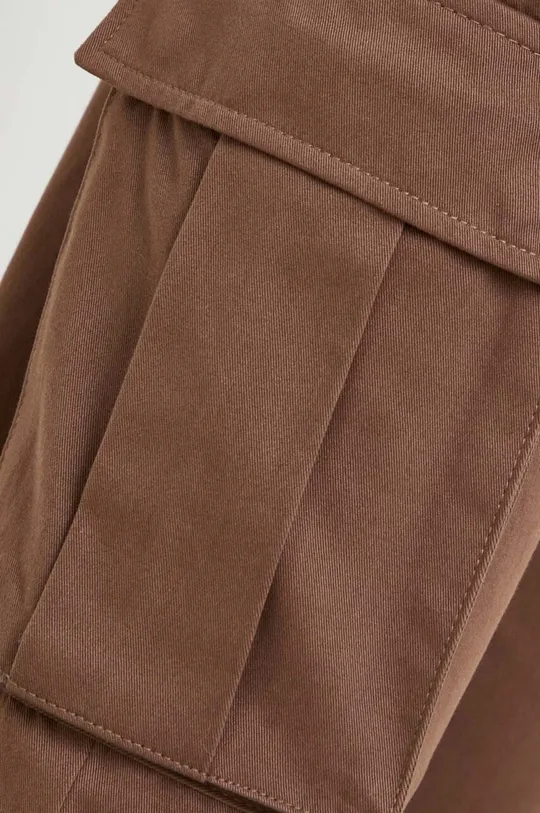 brązowy Pinko spodnie bawełniane