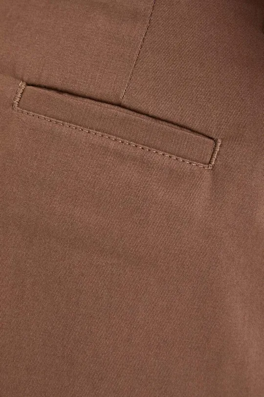 коричневий Бавовняні штани Pinko