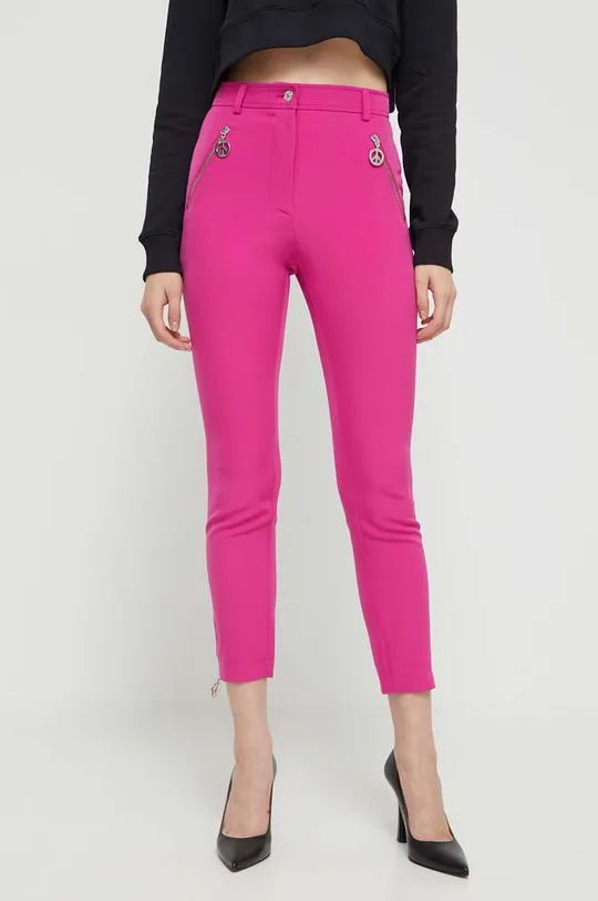 Штани Moschino Jeans рожевий