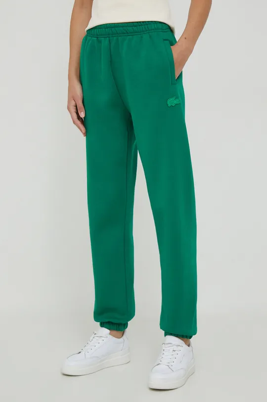 πράσινο Παντελόνι φόρμας Lacoste Γυναικεία