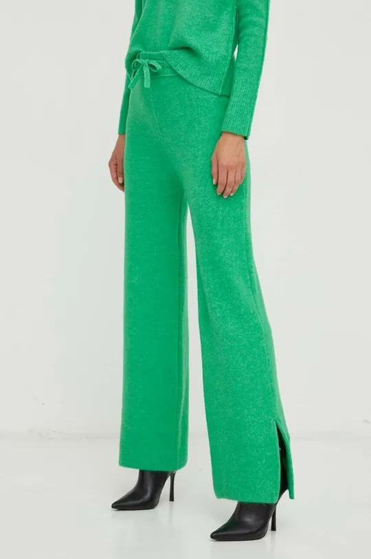 πράσινο Παντελόνι από μείγμα μαλλιού Patrizia Pepe Γυναικεία